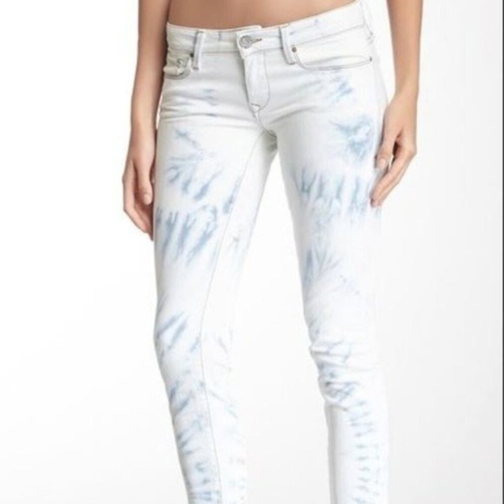 Mavi Serena Tie Dye Skinny Jeans 30 Low Rise